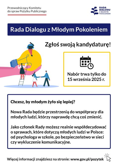 Nabór do Rady Dialogu z Młodym Pokoleniem