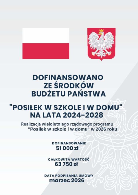 Posiłek w szkole i w domu na lata 2024-2028