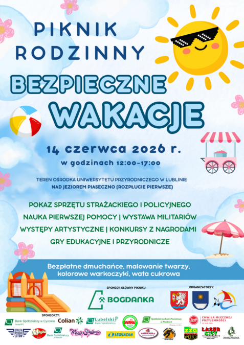 Piknik rodzinny - bezpieczne wakacje.