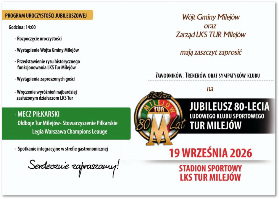 Jubileusz TUR MILEJÓW